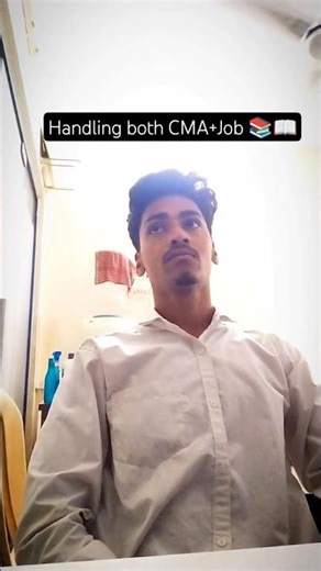 🙋Handling both CMA+Job📚 | cma inter | #shorts