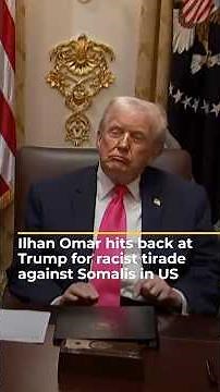 Ilhan Omar denounces Trump’s degrading tirade against US Somali community | AJ #shorts