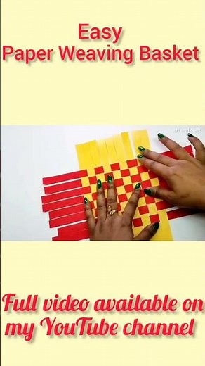 Easy Paper Weaving Basket || How to make paper Easter Basket || DIY Paper Basket