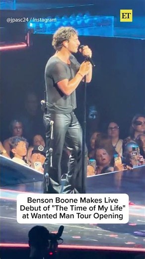 Benson Boone Makes Live Debut of “The Time of My Life” at Wanted Man Tour Opening