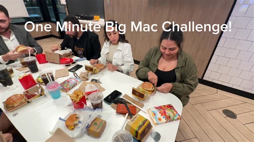 One Minute Big Mac Challenge McDonald’s. Can you do it?! #mcdonalds #bigmac #challenge #oneminute #delicacy