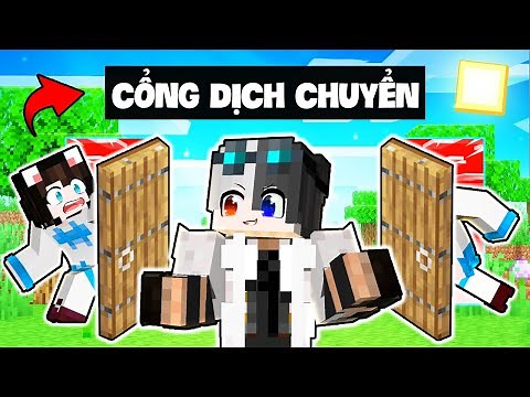 Siro troll Mèo Simmy và Hero Team trong MINECRAFT bằng CỔNG DỊCH CHUYỂN