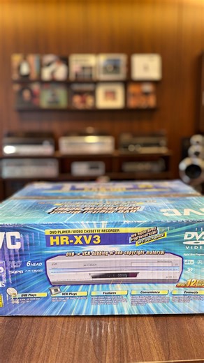 ‎صوتيات المتحف النادر🇸🇦‎ on Instagram: "JVC HR-XV3 – DVD Player / VHS Video Cassette Recorder Combo Specifications (English): • Brand: JVC • Model: HR-XV3 • Type: DVD Player + VHS Hi-Fi VCR Combo • System: PAL / NTSC compatible DVD Section • Digital Direct Progressive Scan • Plays: DVD, DVD-RW, CD, SVCD / VCD • MP3 & JPEG Playback support • Dolby Digital & DTS digital audio output • 12-bit / 108 MHz Video DAC VCR Section • 6-Head Hi-Fi Stereo VHS • SQPB (Super VHS Quasi Playback) • Playback fo