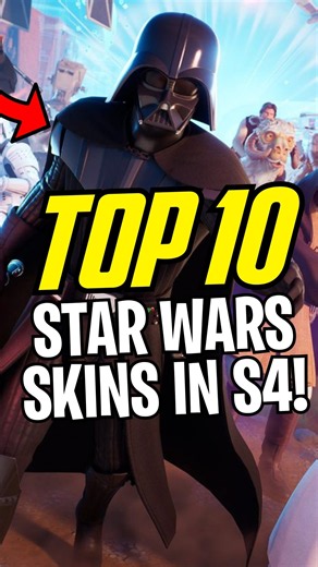 Most Played Star Wars Skins in Season 4 #fortnite #epicpartner #gaming