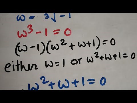 Cube root of unity (omega)
