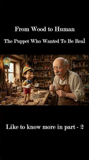 A puppet opened his eyes for the first time 🪵✨ | Pinocchio Part 1 #shorts #nimbomango