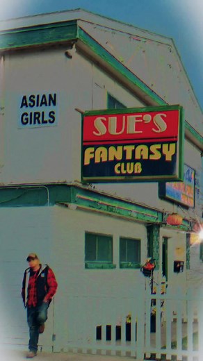 the sign on the front says legal brothel. out here in Nevada in one block radius you can get yourself steak a beer little bit of gambling a massage haircut or visit a brothel and every one of them is at a different location. lol Nevada is crazy. #elkonavada #elko #suesfantasyclub #brothel