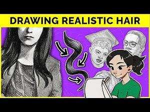 🔴 How to Draw Realistic HAIR in Pencil | Shading, Texture, Hairstyles