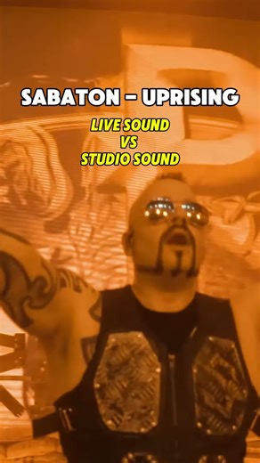 131K views · 5.9K reactions | ️ Studio VS live  Which hits harder? Let’s hear it, metal fam! 落 | Sabaton | Facebook