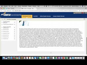 ePortfolio Instructions