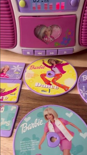 Barbie Dance With Me Talking Boombox 3 In 1 Cassette CD Radio 1990s Video #1 Hip-Hop/Rap #barbie