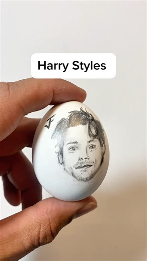 I Drew Harry Styles On An Egg