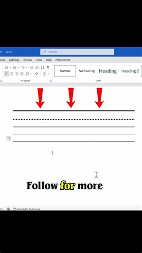 To instantly insert a horizontal line in MS Word! #shorts