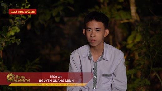 💗💗💗 HOÀN CẢNH EM NGUYỄN QUANG MINH - MÁI ẤM GIA ĐÌNH VIỆT TẬP 167 Chủ tài khoản: Nguyễn Thị Thu Hạnh (Mẹ nhân vật) STK: 16001012975323 – Ngân hàng MSB ----- 👉 Xem lại TẬP 167 MÁI ẤM GIA ĐÌNH VIỆT trên YOUTUBE BEE COMM NETWORK 📺 Chương trình Mái Ấm Gia Đình Việt do Công ty Truyền thông Bee phối hợp với Đài Phát thanh - Truyền hình Thành phố Hồ Chí Minh thực hiện, được tài trợ bởi Hệ thống siêu thị Vật liệu xây dựng và nội thất Hoa Sen Home (Tập đoàn Hoa Sen) và Ống Nhựa Hoa Sen - Dẫn nguồn h