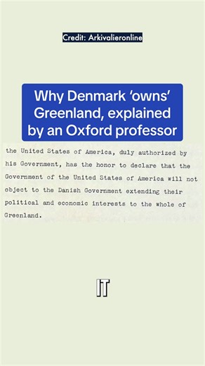 Denmark’s sovereignty over Greenland is increasingly being questioned - with some asking why it has a 'right of ownership' at all 🇬🇱 In this video, Antonios Tzanakopoulos, Professor of Public International Law at Oxford University’s Faculty of Law, explains how Denmark came to 'own' Greenland - and what international law says about it. #oxforduniversity #greenland #globalpolitics #oxfordprofessor