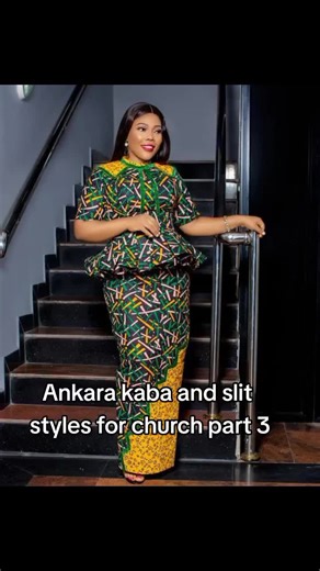 Ankara kaba and slit styles for church part 3 #todaysfashiontrend0 #fashionweek #ankara #fypシ #fashiondesigner #tiktokghana🇬🇭fyp #nigeriantiktok🇳🇬