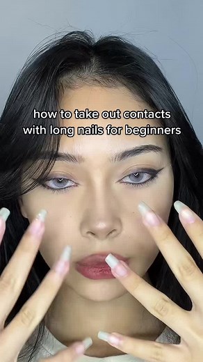 How to Remove Contacts with Long Nails (Easy!)