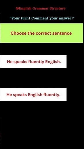 Which is correct? | English Word Order Quiz #englishgrammar #englishlearning #english #quiz