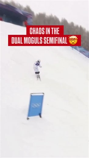 NBC Olympics & Paralympics on Instagram: "Jaelin Kauf advanced to the Dual Moguls big final after a BIZARRE ending in her semifinal. 😮 Her opponent, Perrine Laffont, was disqualified after skiing around the course control panel. Kauf crashed but managed to complete her run and went on to take the Silver medal."