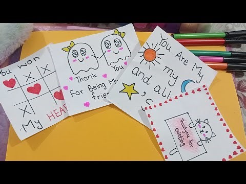 Cutest mini notes for best friends|diy mini notes for bestie|Ha creative ideas
