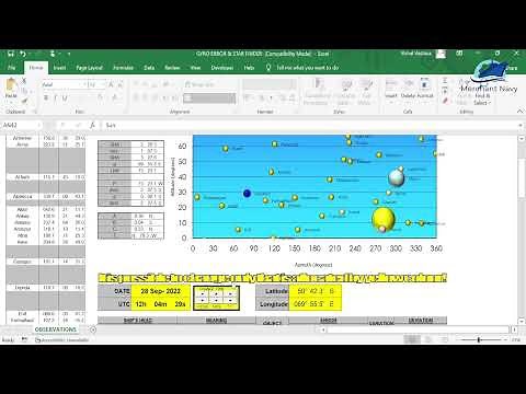 Excel File for Compass Error & Star Position Calculation