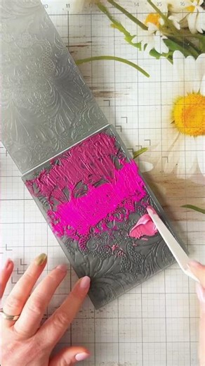 Lunar Paste + Embossing Folder = LUSH #cardmaking #cards #lunarpaste #papercrafts #asmr