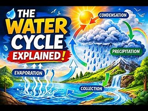 The Water Cycle Explained | Evaporation, Condensation & Precipitation for Kids & Students
