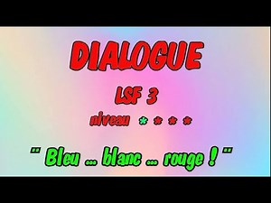 LSF n°3 - dialogue puis vocabulaire en langue des signes (sous-titré)