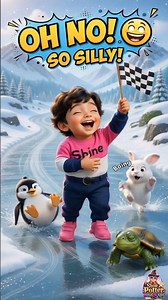 Funny Animal Race 😂 Turtle Wins FunnyAnimals #RaceChallenge #ShinePotter #KidsShorts #FunnyVideo