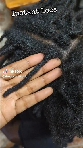 Instant Locs / crochet locs #crochetlocs #crocheting #dreadlocks #locs