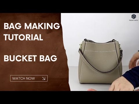 How To Make a Bucket Leather Bag from Scratch? | Babylon Leather Kit SY13