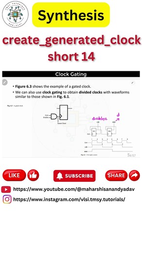 create generated clock | short 14 | create_generated_clock | #sdc #constraints #synthesis #sta