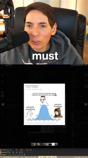 Stephen Blum on Instagram: "Skip the debugger, print everything, and find the bug fast. #debugging #coding #programming"