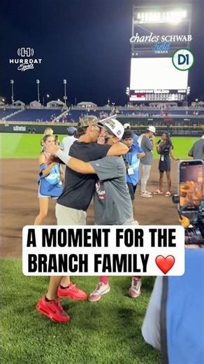 Kyle Branch finds his family and brother Kolby after Oklahoma secures the national title ❤️ #MCWS