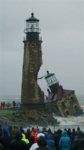 You won't believe what happens to this lighthouse… #omg