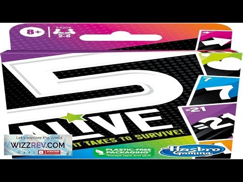 Hasbro Gaming 5 Alive Card Game Fast Paced Game for Kids and Families