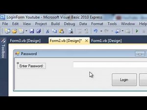Visual Basic Tutorial 5 - How to Make a Login System with Password Hint