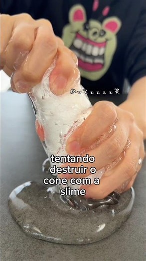 Destruí o cone com slime #slime