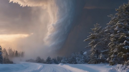Winter's twister: The elusive 'snownado' is real
