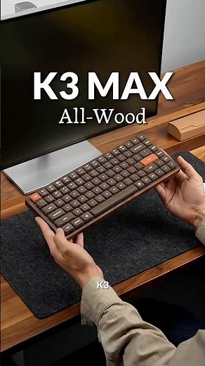 🪵 An Ultra-Slim Keyboard Made of Wood? 🤯 | K3 Max All-Wood Unboxing