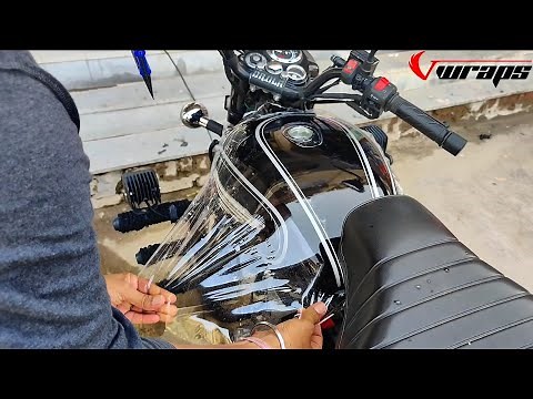 Royal Enfield Lamination | PPF Installation | Bullet Modification| Vwraps Sikar |