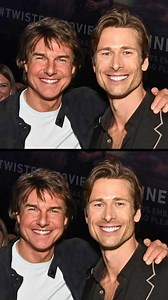 101K views · 2.1K reactions | Glen Powell raves over Tom Cruise showing support for “Twisters” at the London premiere: “He’s the greatest.” ☺️ | Extra | Facebook