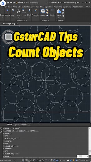 Counting objects in GstarCAD has never been easier! 😄 Check out these helpful tips to improve your productivity and accuracy. #GstarCAD #CADtips #objectcounting #productivityhacks #reels | GstarCAD