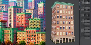 Building Towns with Geometry Nodes in Blender