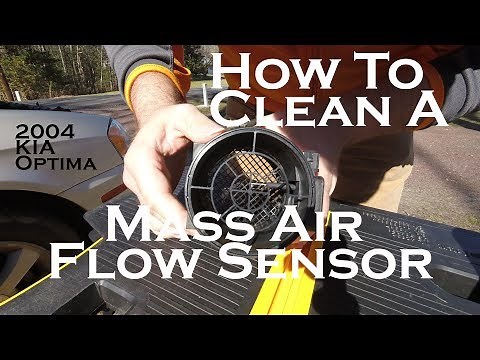 How To Clean A Mass Airflow Sensor - 2004 KIA Optima