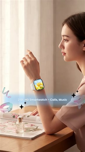 2.01-Inch HD Touchscreen Smartwatch, Wireless Calling, Photo Capture, Music Control, Android/iOS Compatible, Unisex Style #jewelrywatches #watchbands #alliwatchforchristmas #smartwaterbottle #watch3pro #phonewristlet #smartphoneforpet #watchpro #bigscreensmartwatch #applewatchapps