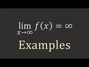 Calculus I: Limits at Infinity and Horizontal Asymptotes (Examples)