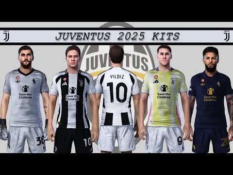 Juventus New Season Kits 2024-2025 PES2021 [Sider] #pes2021 #juventus #juve #kits