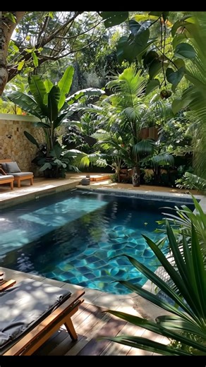 Piscina en jardín exterior 😍😍 #piscina #fypシ゚viralシfypシ゚ #ideasdejacuzzi #piscina | Piscinas Casa