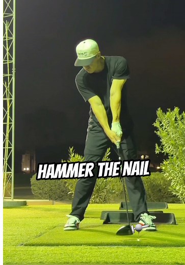 Replying to @Fatzbigbrother_ “Hammer the nail” but in driver terms #golf #driver #golftips #speed #compression